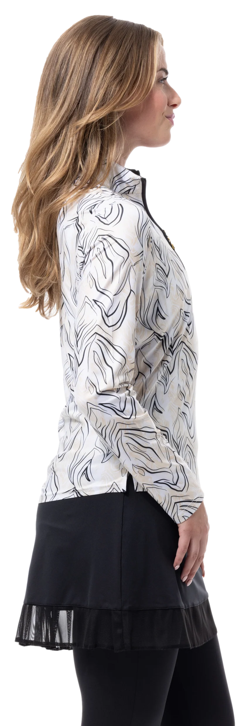 SanSoleil SolStyle Cool Sleeveless Zip Mock Dress - Libertini