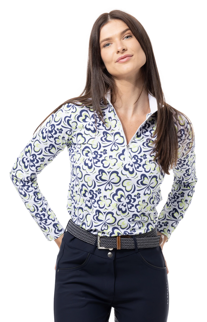 SanSoleil SolAirCool L/S Print Mock - Shammy - Skorzie