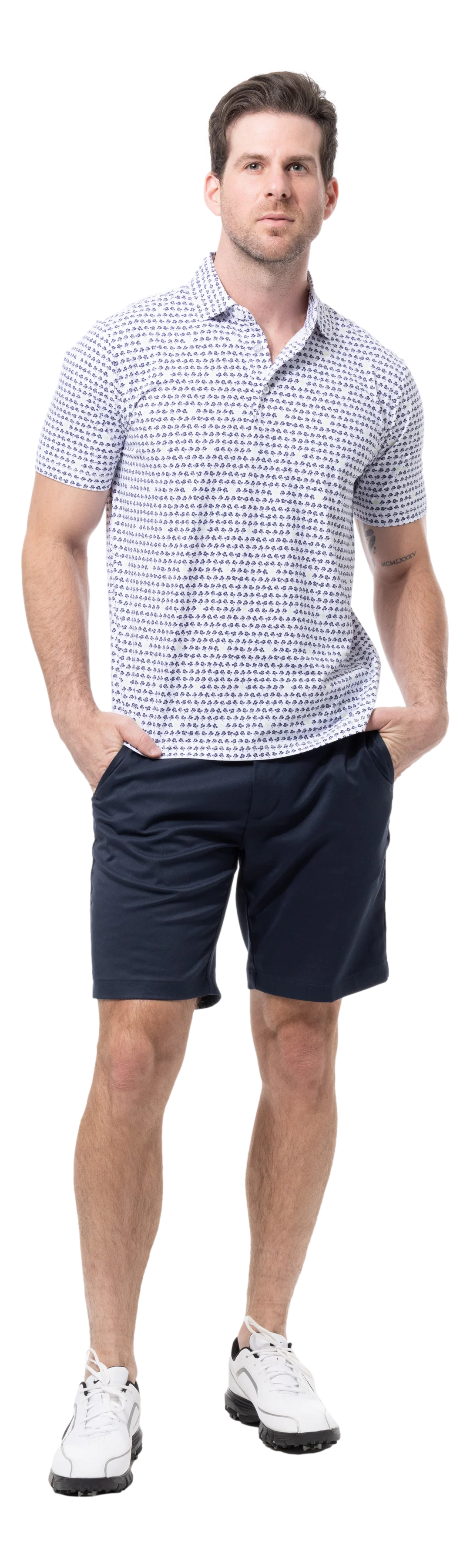 SanSoleil Mens SolAir Cool Short Sleeve Polo - Lucky Break