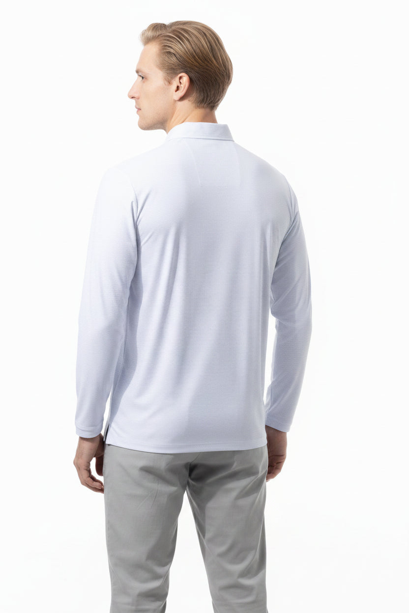 SanSoleil SOLCOOL L/S POLO W MESH - White