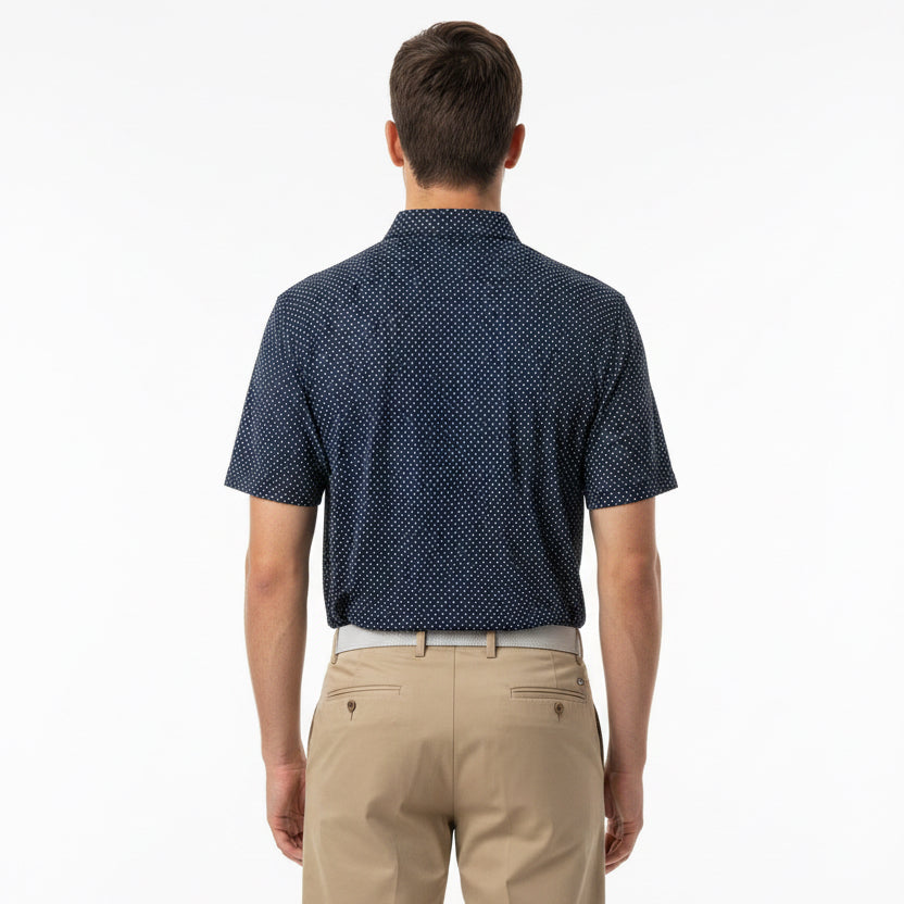 G/FORE Men's Polo Pima Twilight/Chalk Size M