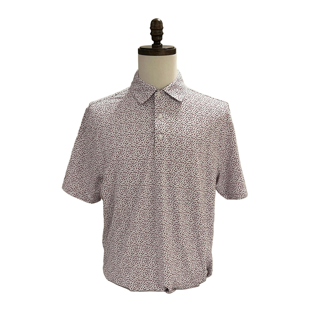 IBKUL Mini Darts Polo - Berry - Large - Skorzie