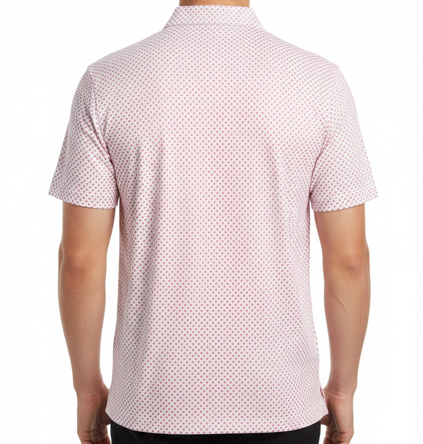Straight Down Men's Golf Polo Old Glory Shine Size L
