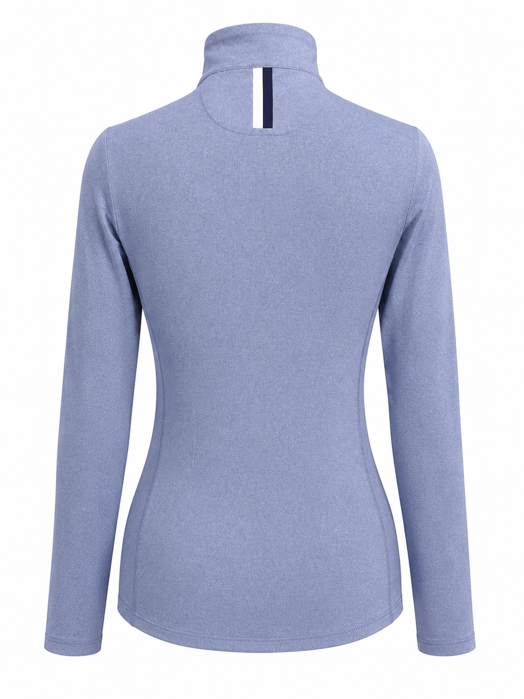 Rhoback Women's Quarter Zip (w/ Logo) - Heather Dusk Blue - Skorzie