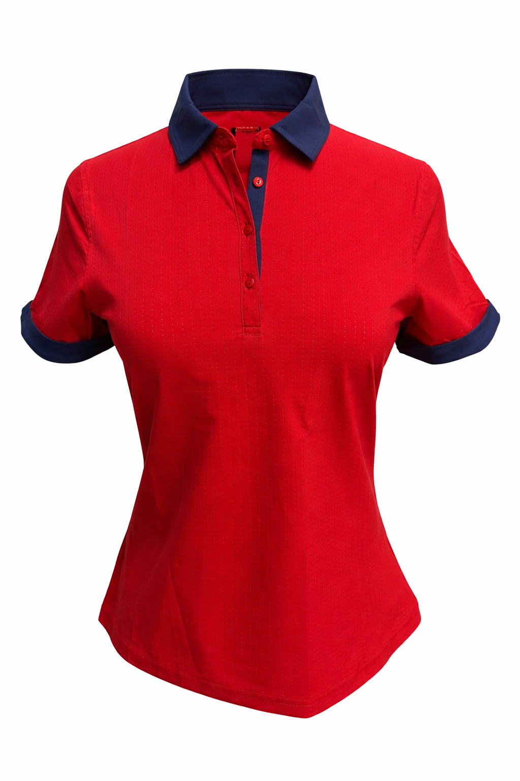 March First Relax Polo - Red/Navy - Small - Skorzie
