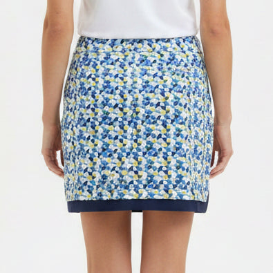 EPNY Women's Golf Skort 17.5" Broken Geo Print Inky Multi Size M