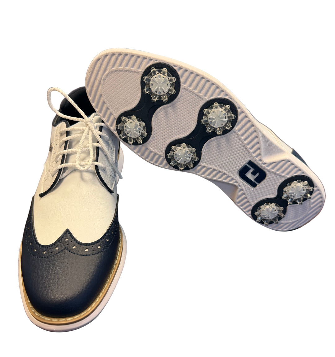 FootJoy Women's Traditions Golf Shoes -White/Navy
