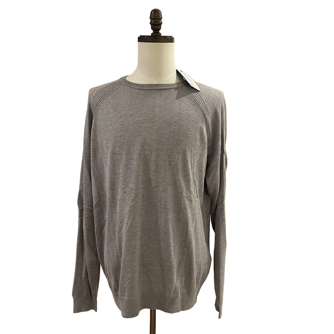 FootJoy Crewneck Sweater (w/logo) - Heather Grey - X-Large - Skorzie
