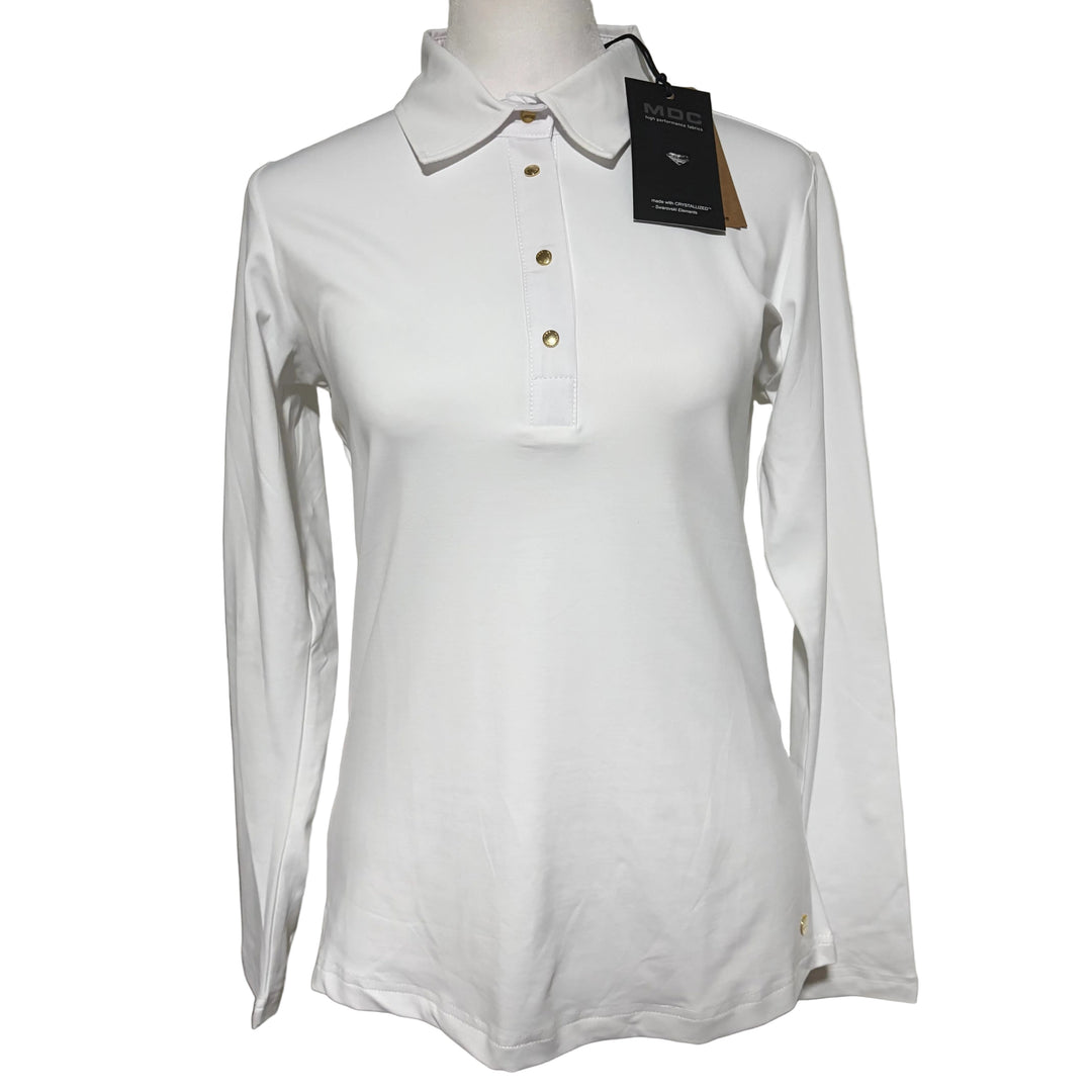 MDC Jersey Golf L/S Polo - White - Skorzie