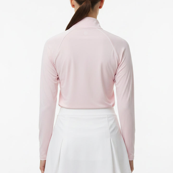 G/FORE Silky Tech Nylon Raglan Pullover (w/ logo) - Blush - X-Small - Skorzie