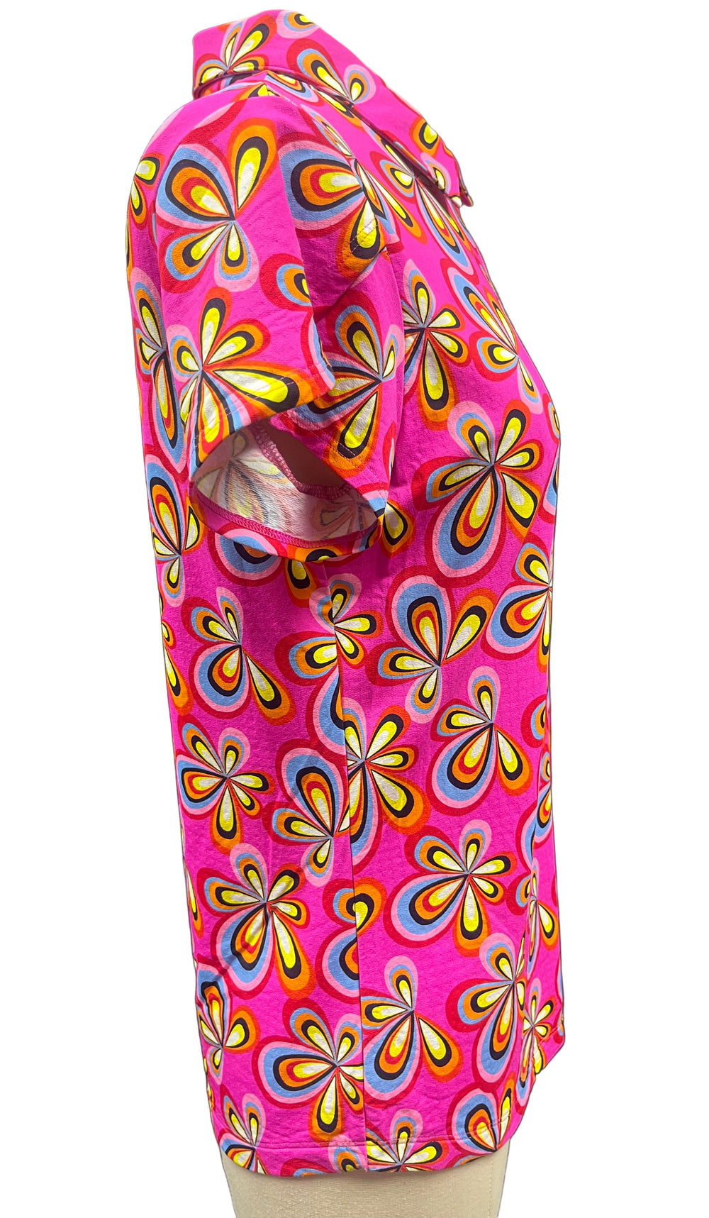 IBKUL Tulip Short Sleeve Polo - Pink - Small - Skorzie