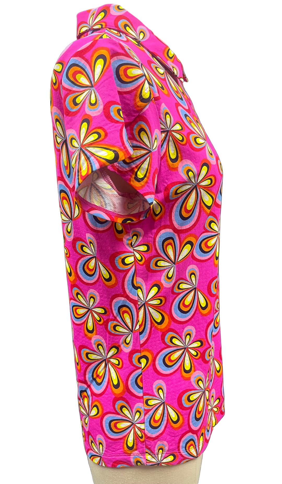 IBKUL Tulip Short Sleeve Polo - Pink - Small - Skorzie