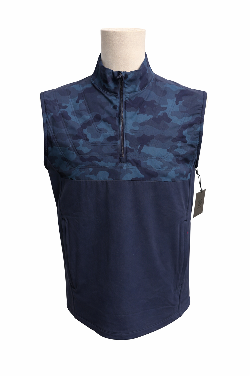 G/FORE Men's Twilight Camo Quarter Zip Vest - Medium - Skorzie