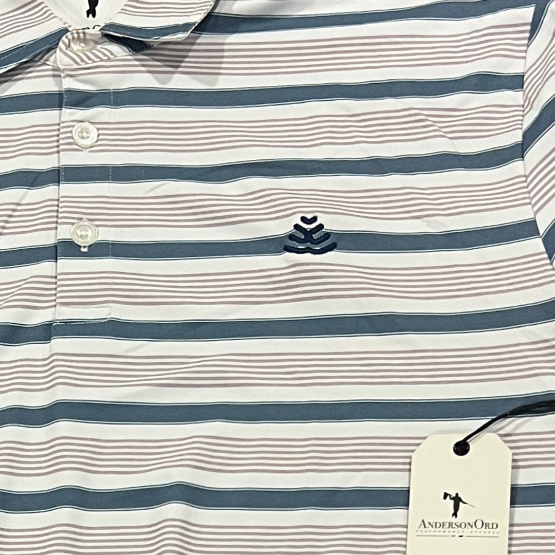 Anderson Ord Men's Golf Polo Spear (w/logo) Bluefin/Eilish Size S