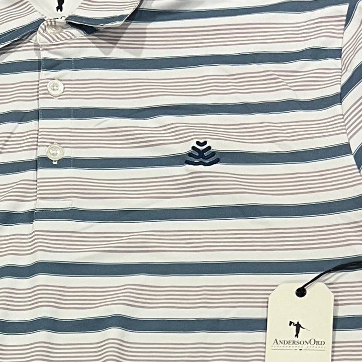 Anderson Ord Men's Golf Polo Spear (w/logo) Bluefin/Eilish Size S