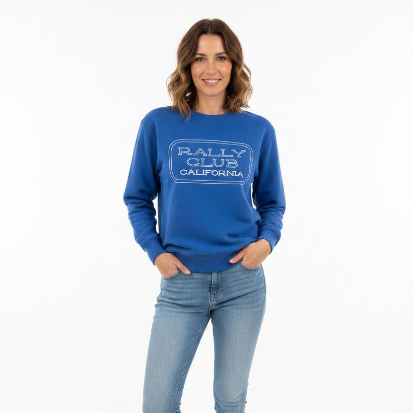 Rally Club Women's Sweatshirt "Rally Club California" Ocean