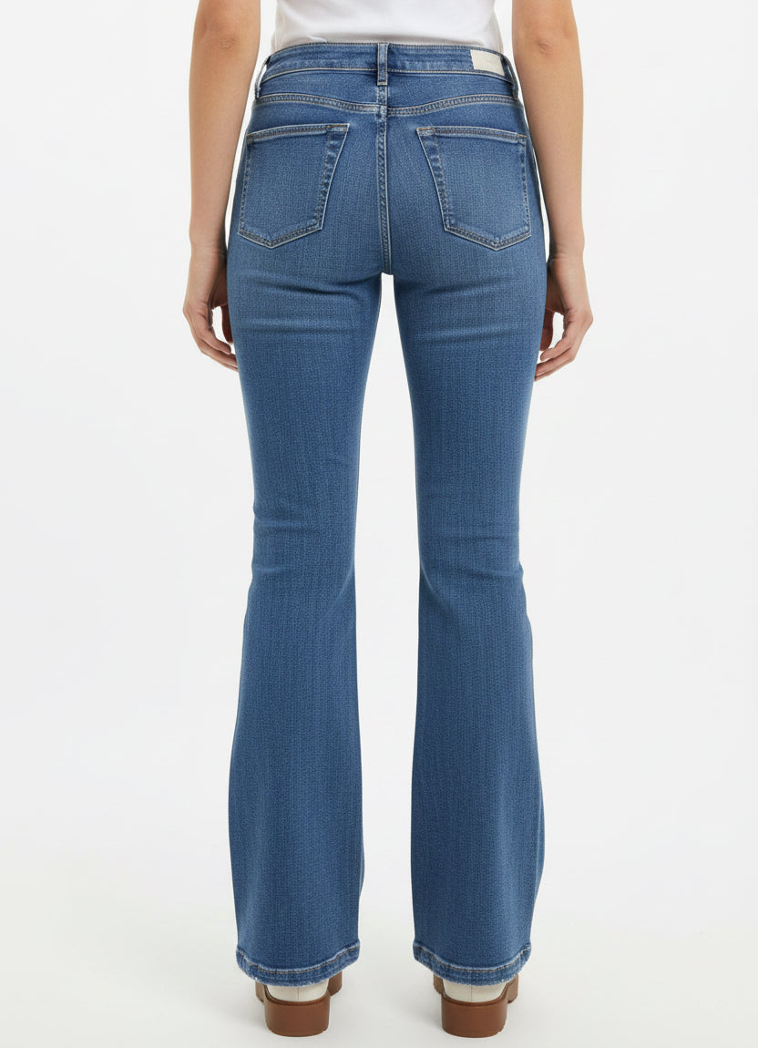 DL1961 Women's Jeans Bridget Bootcut High Rise 33" Blue Denim