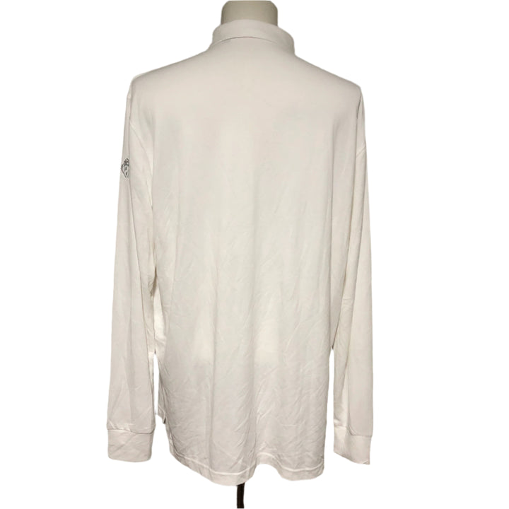 Turtleson Lester LS Polo (w/ logo) - White - X-Large - Skorzie