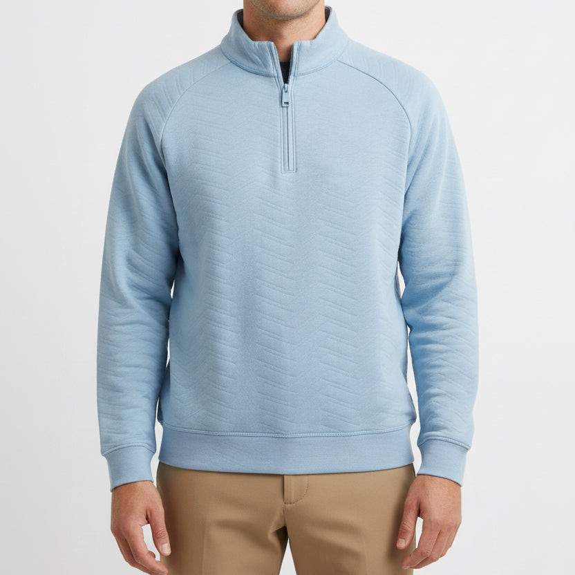 G/FORE Men's Golf Pullover Dunes Cotton Quilted Baja Size M