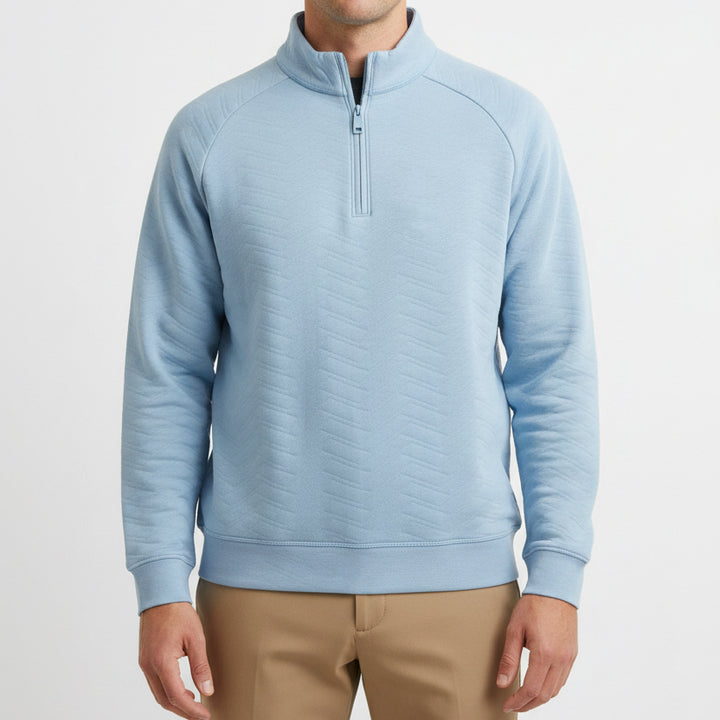 G/FORE Men's Golf Pullover Dunes Cotton Quilted Baja Size M