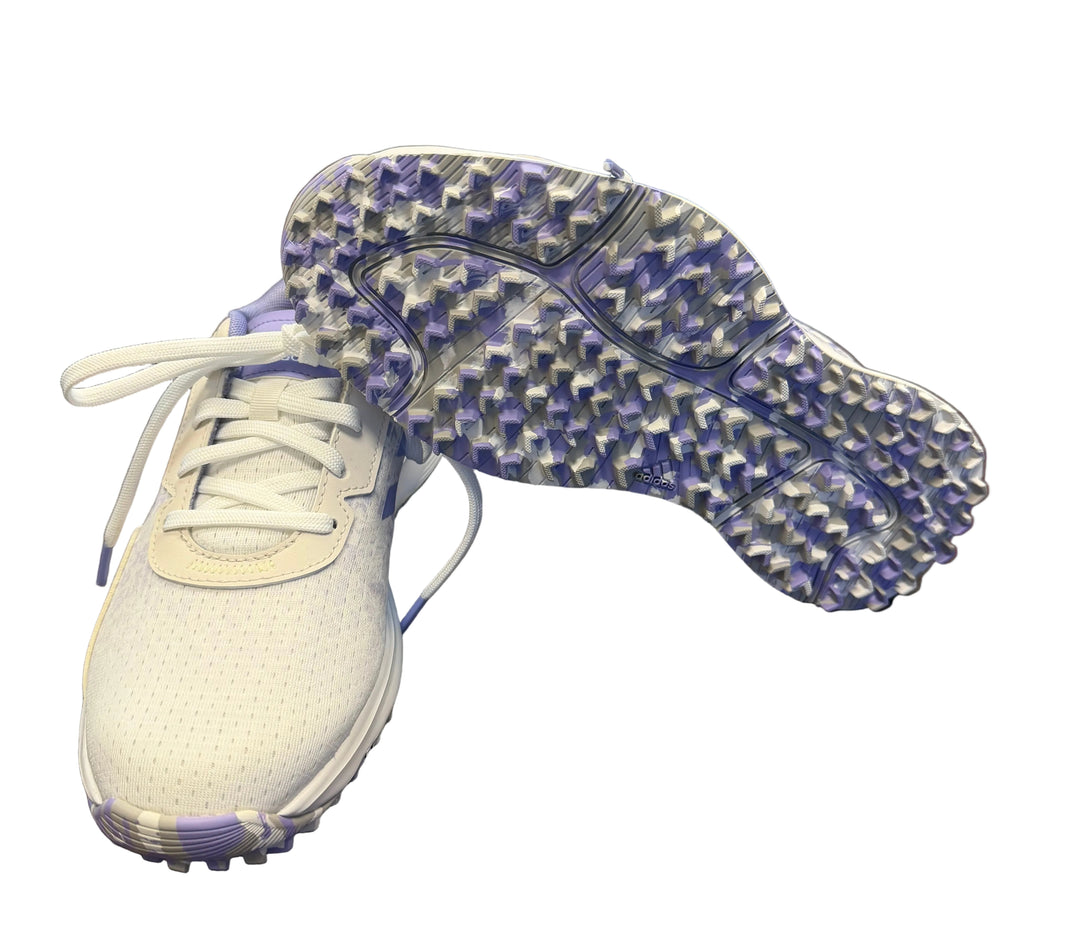 Adidas Women's Spikeless Golf Shoe - White/Purple