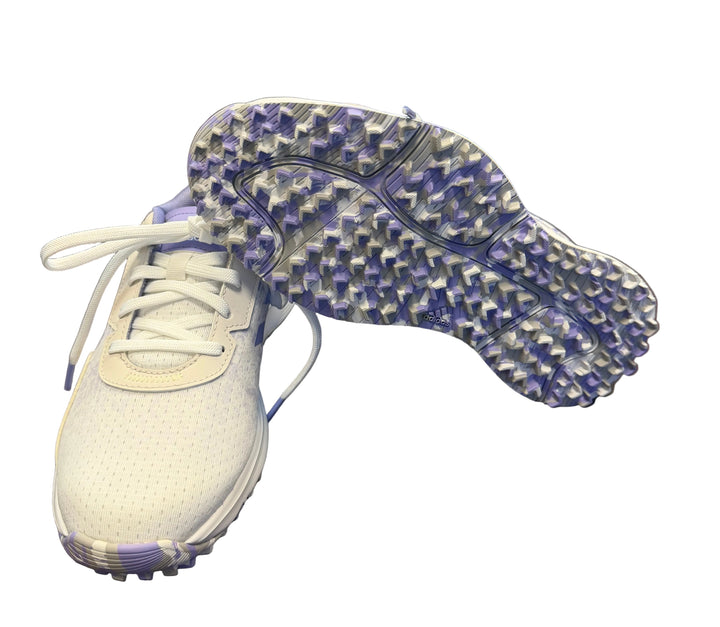 Adidas Women's Spikeless Golf Shoe - White/Purple