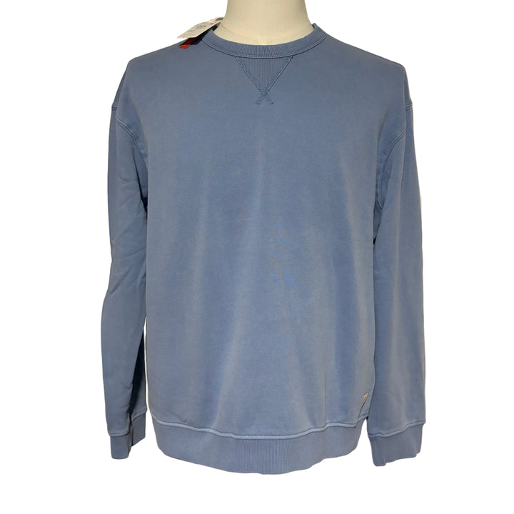 Marine Layer Cloud 9 Fleece Relaxed Crewneck - Coastal Blue - Skorzie