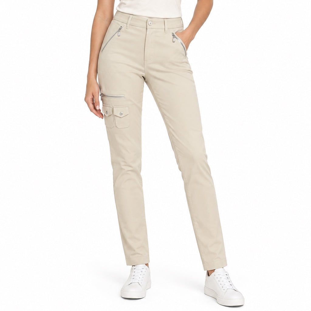 Jamie Sadock Women's Golf Pants Elegante 27" Cream Size 8