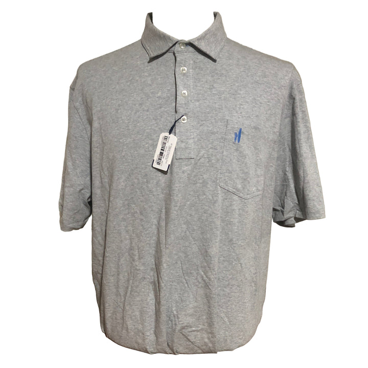 Johnnie-O Original Button Polo (w/ logo) - Heather Grey - X-Large - Skorzie