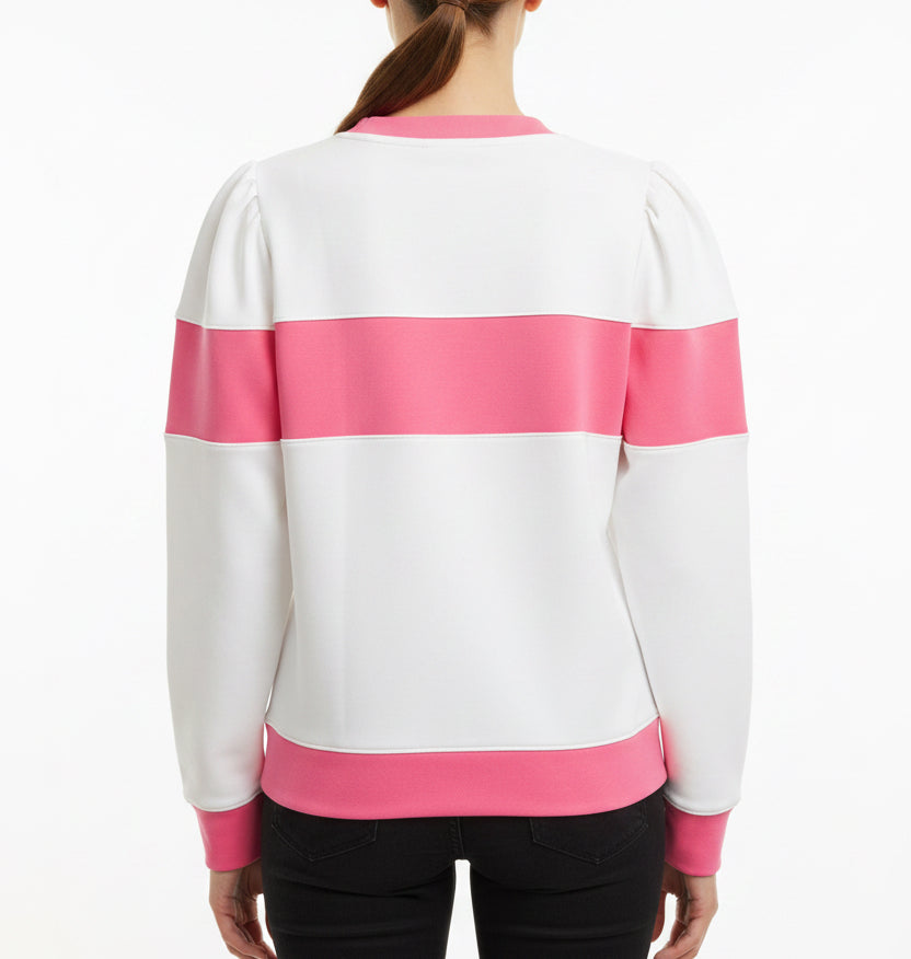 Smith & Quinn Women's Golf Pullover Peggy White/Rose Size XS