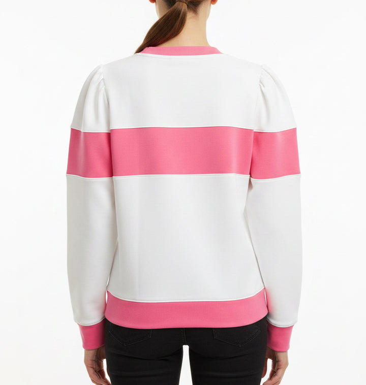 Smith & Quinn Women's Golf Pullover Peggy White/Rose Size XS