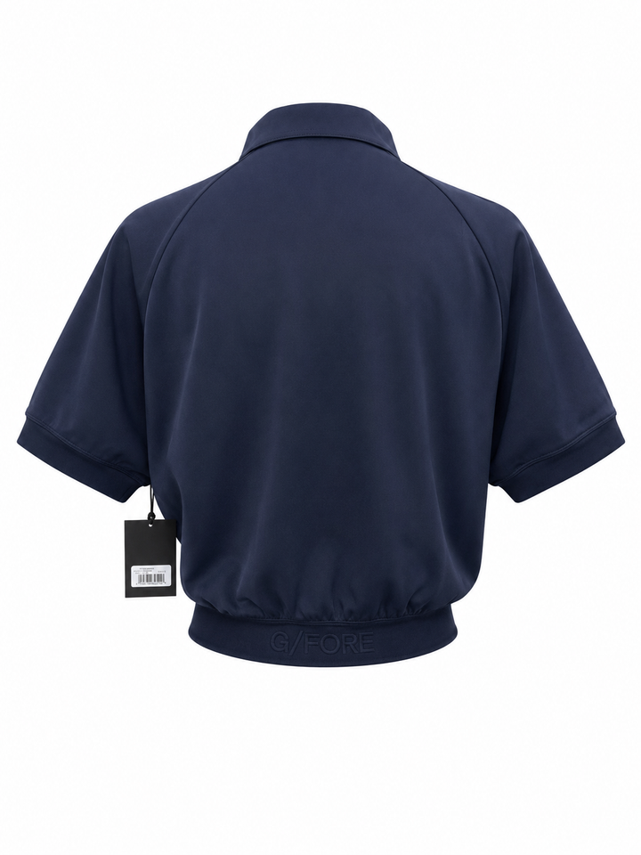 G/FORE Cropped Stretch Scuba 1/2 Zip Polo - Twilight - Small