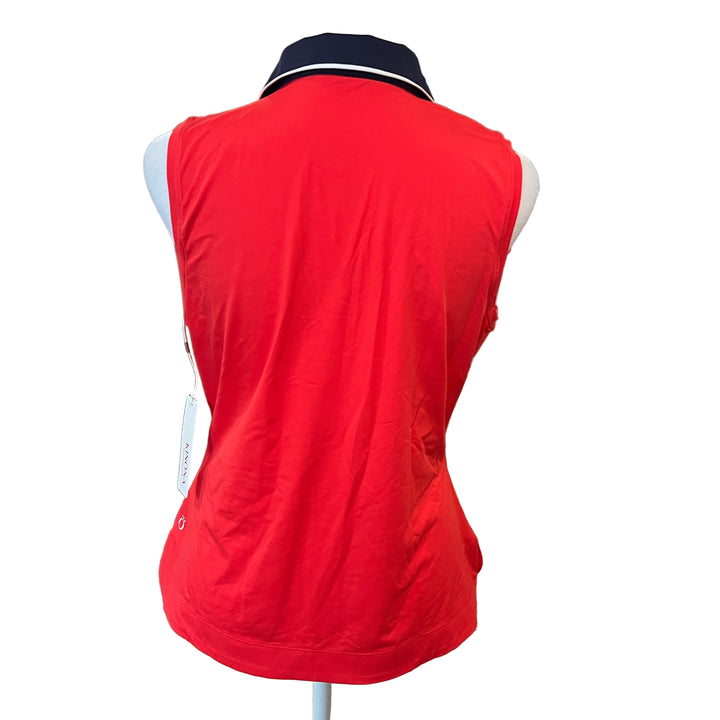 Kinona Victory Sleeveless Golf Top - Tomato Red