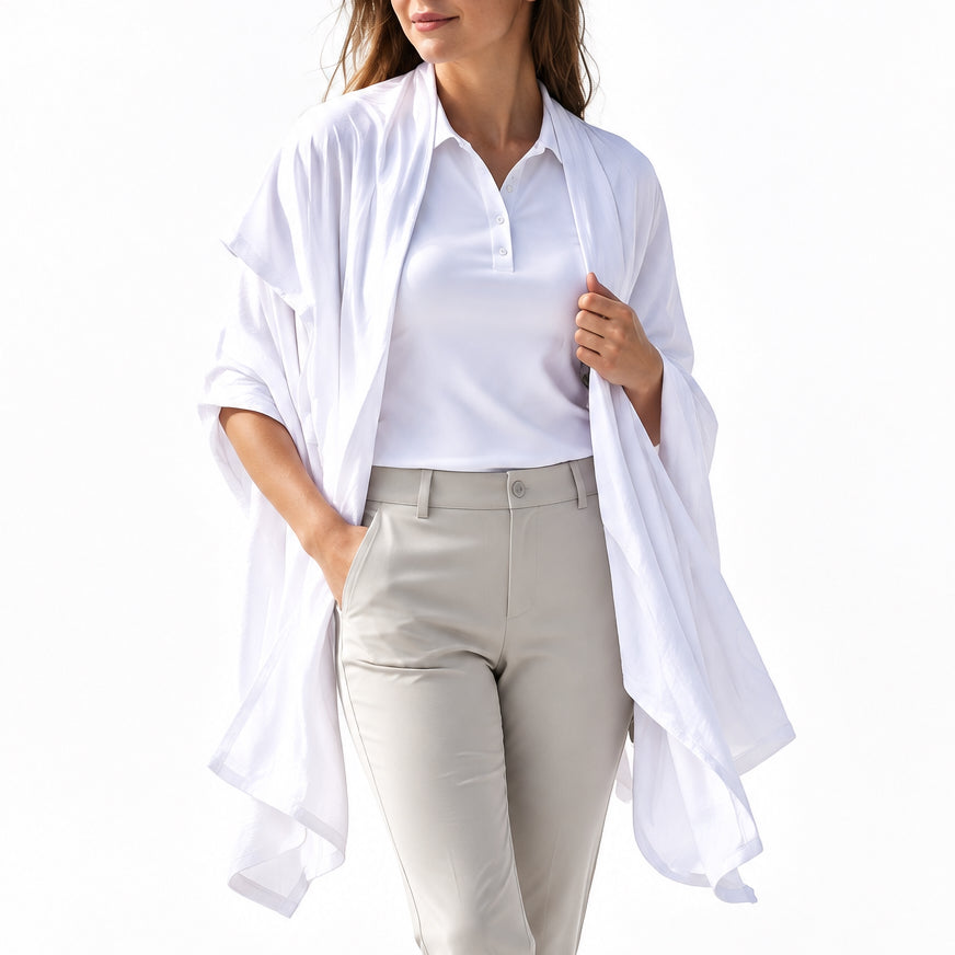 BloqUV UPF 50+ Blanket Wrap White One Size