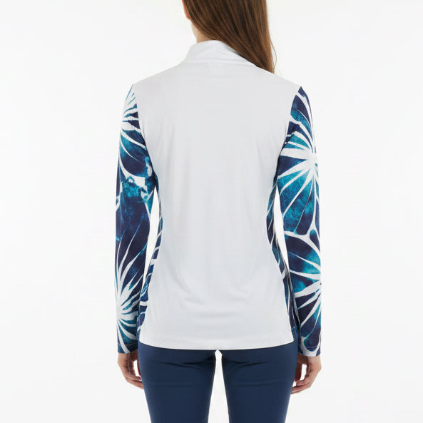 Lohla Sport Women's Golf L/S Polo Desiree White
