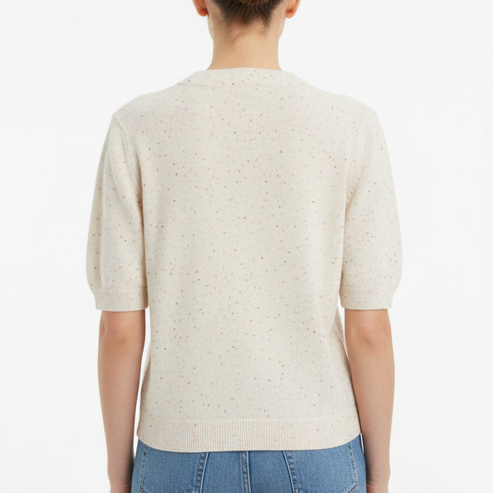 27 Miles Women's Sweater Angela Coconut/Pinot Size M