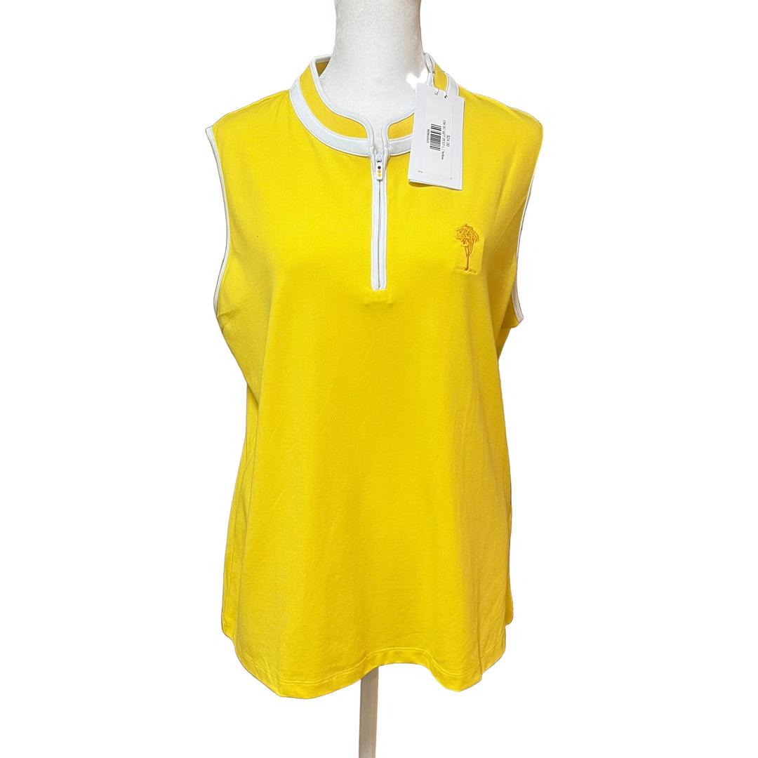 Swing Control 1/4 Zip Tank (w/logo) - Zest - FINAL SALE ITEM - Skorzie