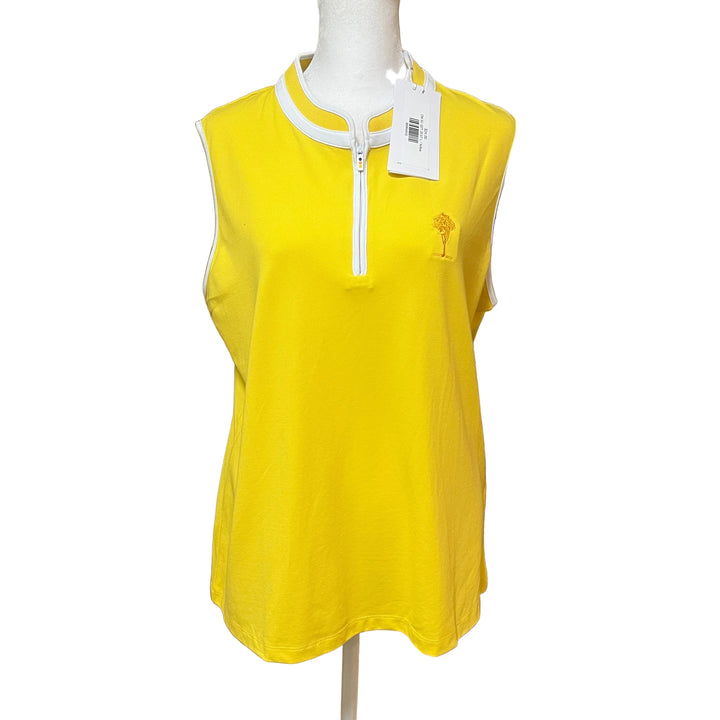 Swing Control 1/4 Zip Tank (w/logo) - Zest - FINAL SALE ITEM - Skorzie