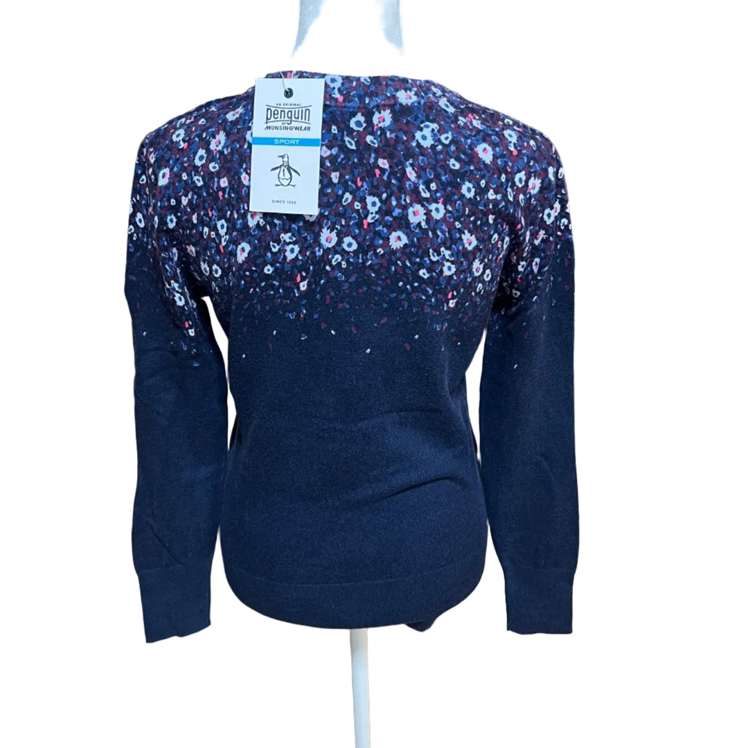 Penguin Zen Floral Sweater - Black Iris - Small - Skorzie