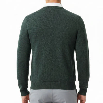 G/FORE Men's Golf Sweater Club Merino Wool Pine Size M