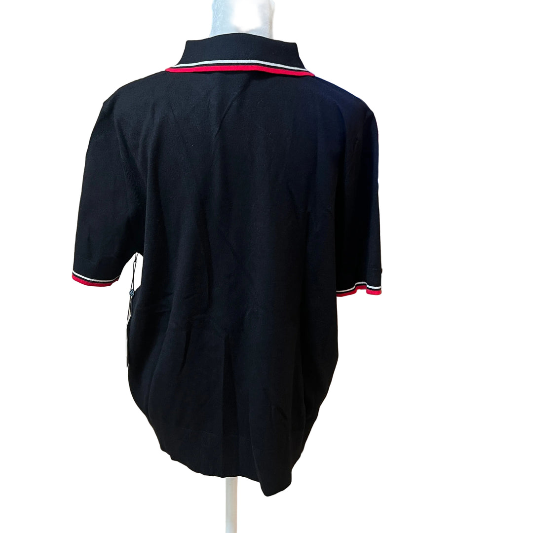 Belyn Key Niecie Sweater (w/ logo) - Onyx/Chalk/Scarlet - X-Large - Skorzie