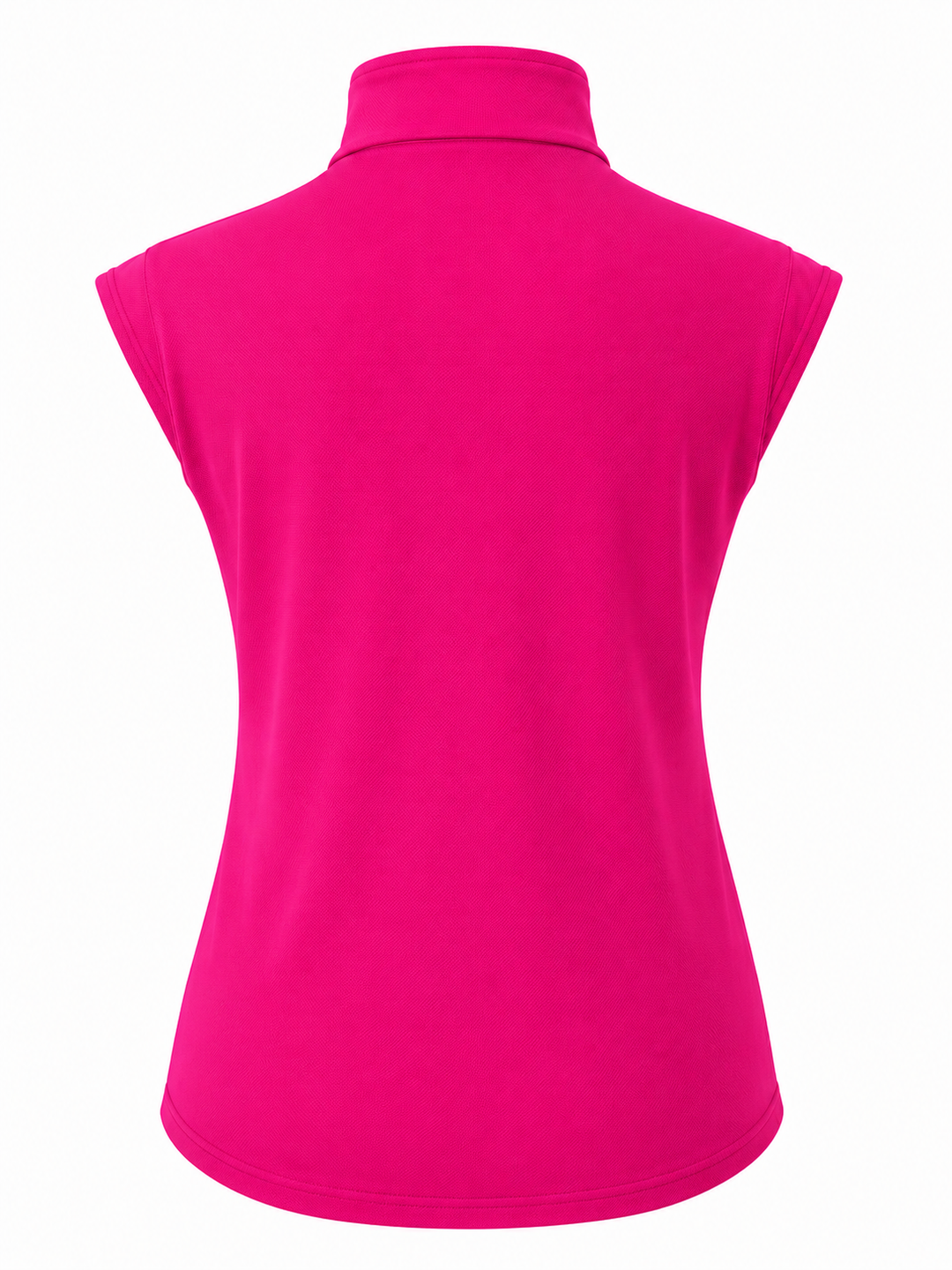 SanSoleil SolCool Sleeveless Mock Zip Top - Fuchsia