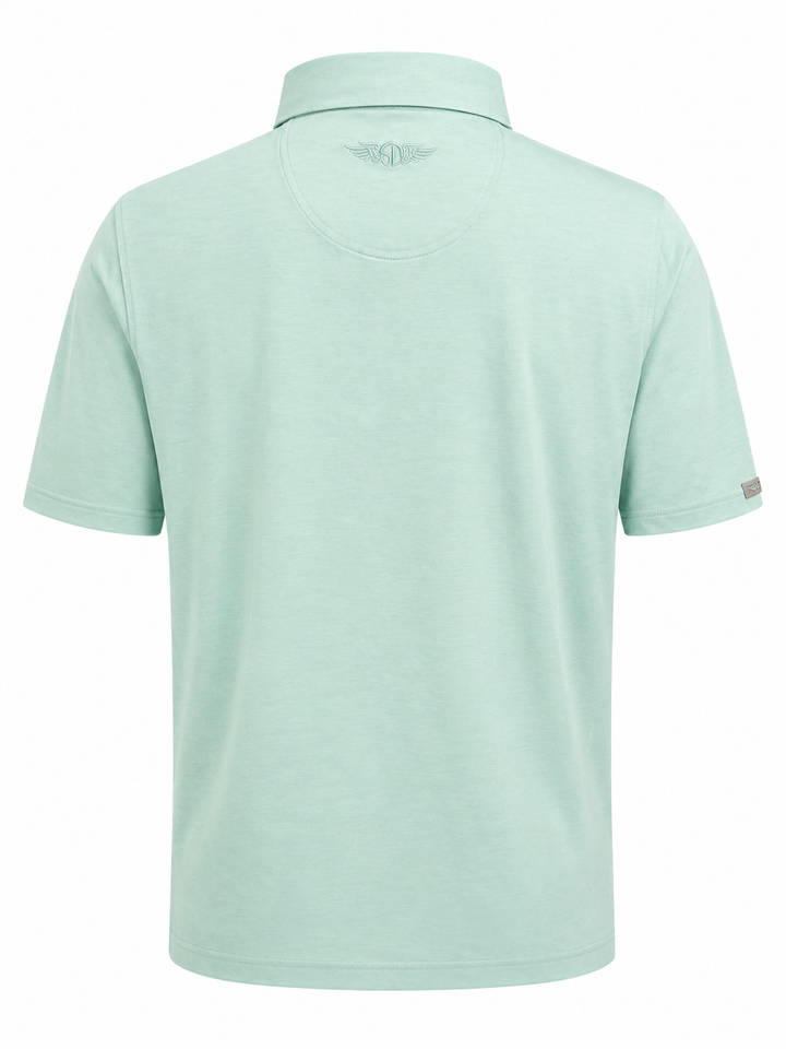Straight Down Miramar Polo (w/ logo) - Green Stone - XL