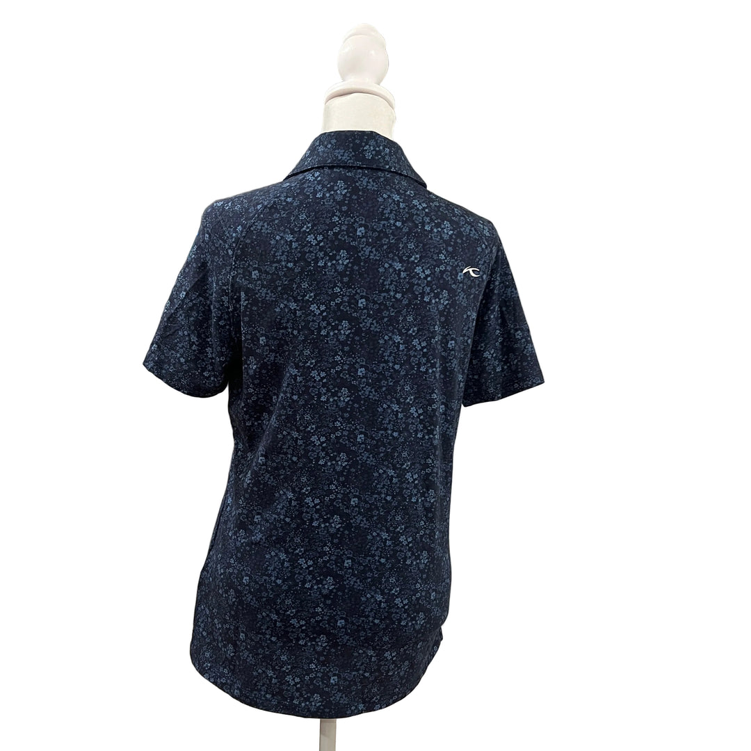 KJUS Women's Hollow Pima Polo (w/logo) - Atlanta Blue - Small - Skorzie