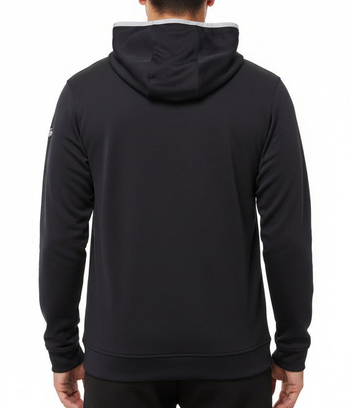 Straight Down Men's Golf Hoodie Condor Full Zip Black Size L