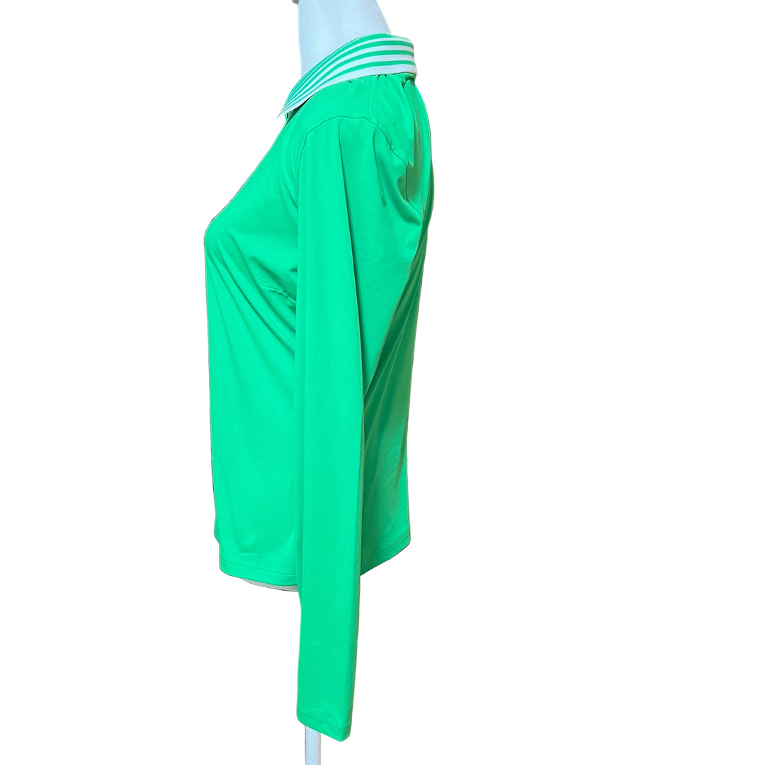 G/FORE Silky Tech Nylon 1/4 Zip Polo - Lime - Skorzie