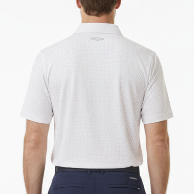 Straight Down Men's Golf Polo Brookhurst Punch Size L