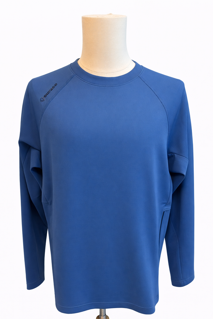 Sunice Men's Allendale 2.0 Water Repellant L/S Crewneck - Dusk Blue/Black
