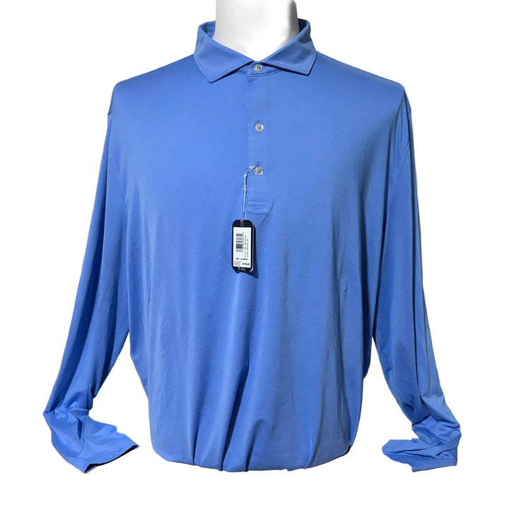 Johnnie-O Swing Long Sleeve Performance Polo - Seychelles - X-Large