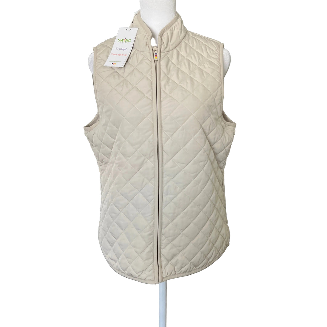 Swing Control Quilted Zippered Vest - Desert - Small - Skorzie